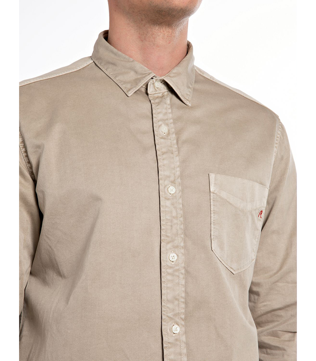 ライトコットンツイルシャツ 詳細画像 ベージュ 3